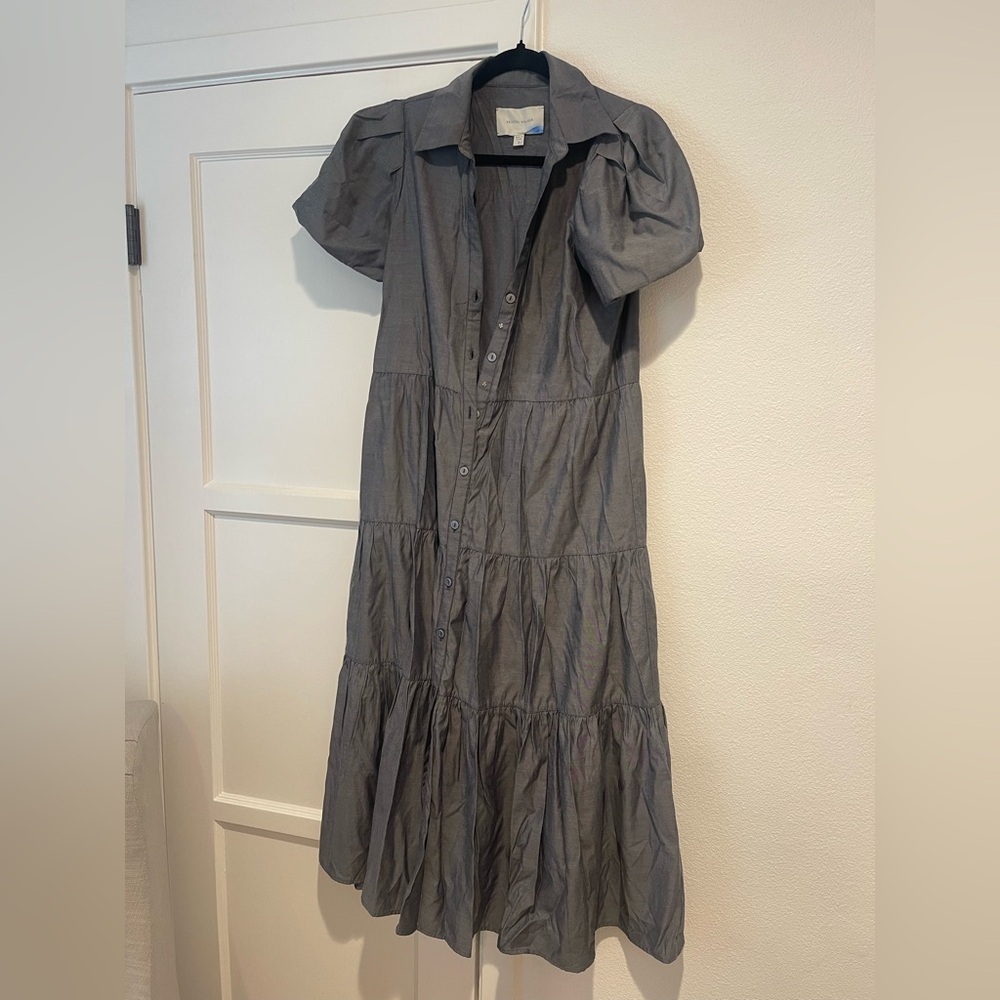 Brochu Walker | Havana Midi Dress / Charcoal Slate Grey Colour | Size Small